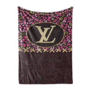 Louis Vuitton New Logo Luxury Brand Premium Blanket Fleece Home Decor LVT00173
