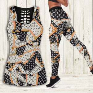 Louis vuitton tank top leggings luxury brand lv clothing clothes outfit gym for women hot 2023-PM00254
