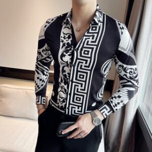 Limited Versa.ce Long Sleeve Button Shirt for Men Hot 2025 Max-00321
