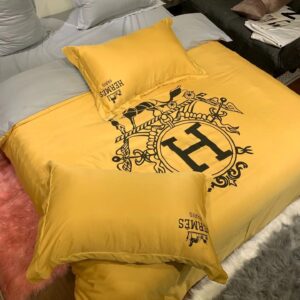Hermes Limited Luxury Brand Bedding Set Home Decor - Max010080