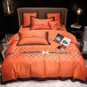 Hermes Limited Luxury Brand Bedding Set Home Decor - Max010084
