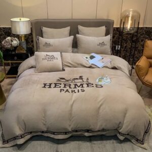 Hermes Limited Luxury Brand Bedding Set Home Decor - Max010093