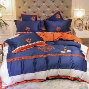 Hermes Limited Luxury Brand Bedding Set Home Decor - Max010096