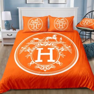 Hermes Limited Luxury Brand Bedding Set Home Decor - Max010098