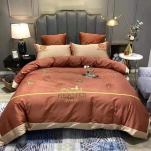 Hermes Limited Luxury Brand Bedding Set Home Decor - Max010122
