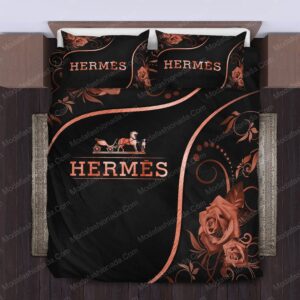 Hermes Limited Luxury Brand Bedding Set Home Decor - Max010128