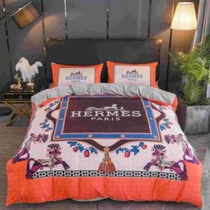 Hermes Limited Luxury Brand Bedding Set Home Decor - Max010137