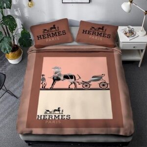 Hermes Limited Luxury Brand Bedding Set Home Decor - Max010138