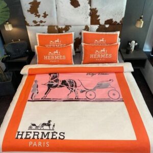 Hermes Limited Luxury Brand Bedding Set Home Decor - Max010139
