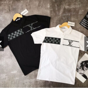 (Black & White)Louis Vuitton Polo Shirt For Men- Max02079