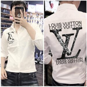Louis Vuitton Long Sleeve Shirt For Men - Max02198