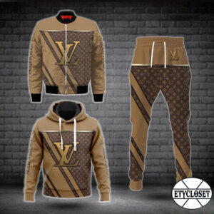 Combo Louis Vuitton Jacket & Hoodie & Pants  - Max05812
