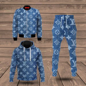 Combo Louis Vuitton Jacket & Hoodie & Pants  - Max05814