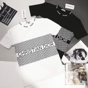 Unisex -(Black & White) Limited Edition Dior T Shirts - B9G-TX-Max06091