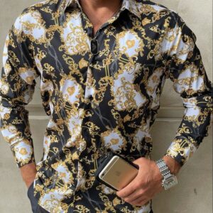 Versace-Luxury Long Sleeve Shirt CCY Max-Max07236