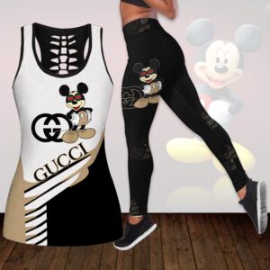 Gucci hublot tank top leggings luxury brand clothing clothes outfit gym for women hot 2023 - Max07649