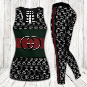 Gucci hublot tank top leggings luxury brand clothing clothes outfit gym for women hot 2023 - Max07664