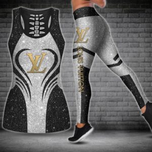 Louis Vuitton hublot tank top leggings luxury brand clothing clothes outfit gym for women hot 2023 - Max07666