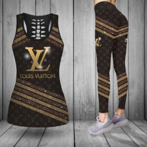Louis Vuitton hublot tank top leggings luxury brand clothing clothes outfit gym for women hot 2023 - Max07671
