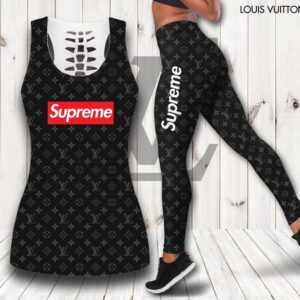 Louis Vuitton hublot tank top leggings luxury brand clothing clothes outfit gym for women hot 2023 - Max07673