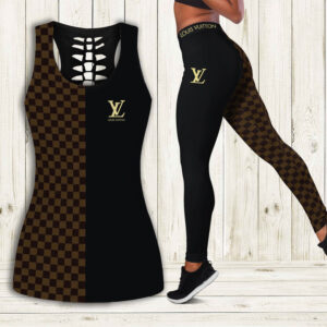 Louis Vuitton hublot tank top leggings luxury brand clothing clothes outfit gym for women hot 2023 - Max07681