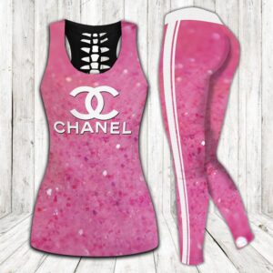 Chanel hublot tank top leggings luxury brand clothing clothes outfit gym for women hot 2023 - Max07683