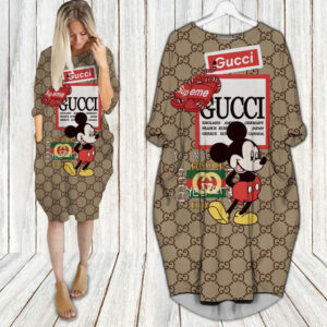 Gucci batwing pocket dress luxury brand clothing clothes outfit for women - Max07906