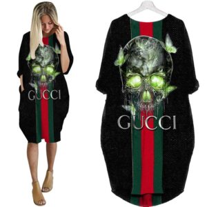 Gucci batwing pocket dress luxury brand clothing clothes outfit for women - Max07918