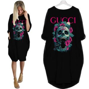 Gucci batwing pocket dress luxury brand clothing clothes outfit for women - Max07919