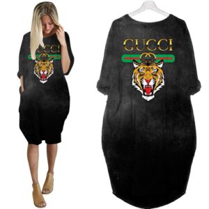 Gucci batwing pocket dress luxury brand clothing clothes outfit for women - Max07922