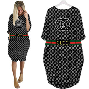 Gucci batwing pocket dress luxury brand clothing clothes outfit for women - Max07934