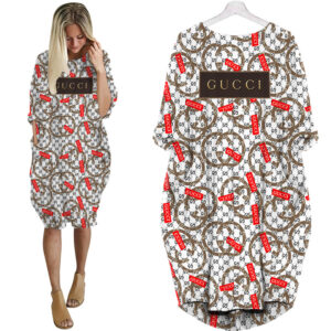 Gucci batwing pocket dress luxury brand clothing clothes outfit for women - Max07936