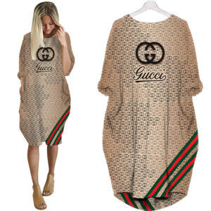 Gucci batwing pocket dress luxury brand clothing clothes outfit for women - Max07938