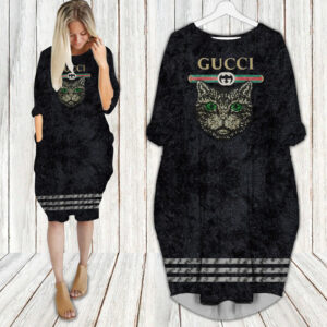 Gucci batwing pocket dress luxury brand clothing clothes outfit for women - Max07947