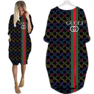 Gucci batwing pocket dress luxury brand clothing clothes outfit for women - Max07952