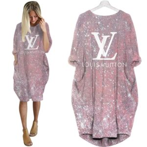 Louis Vuitton batwing pocket dress luxury brand clothing clothes outfit for women - Max07970