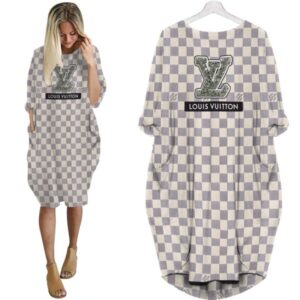LV Hot Limited Batwing Pocket Dress For Women 2025 Max07973