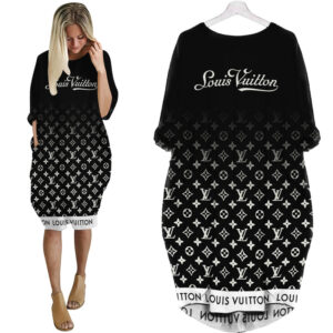 LV Hot Limited Batwing Pocket Dress For Women 2025 Max07974