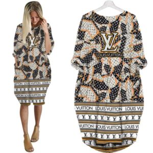 LV Hot Limited Batwing Pocket Dress For Women 2025 Max07976
