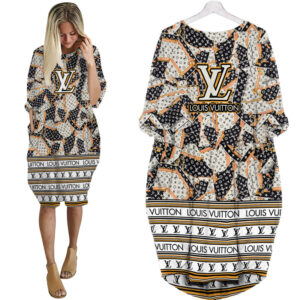 Louis Vuitton batwing pocket dress luxury brand clothing clothes outfit for women - Max07976