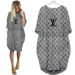 LV Hot Limited Batwing Pocket Dress For Women 2025 Max07978