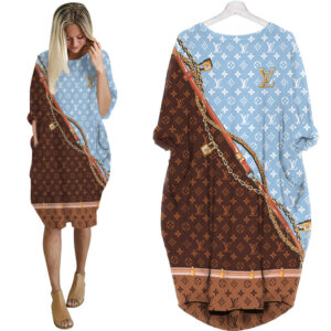 LV Hot Limited Batwing Pocket Dress For Women 2025 Max07982