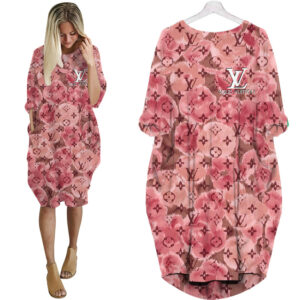 Louis Vuitton batwing pocket dress luxury brand clothing clothes outfit for women - Max07985