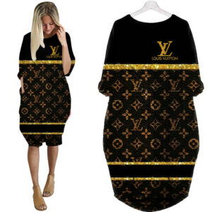 LV Hot Limited Batwing Pocket Dress For Women 2025 Max07991