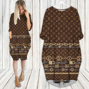 LV Hot Limited Batwing Pocket Dress For Women 2025 Max07992
