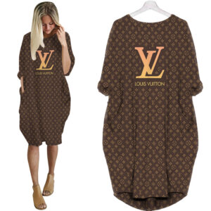 Louis Vuitton batwing pocket dress luxury brand clothing clothes outfit for women - Max08004