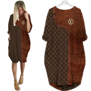 Louis Vuitton batwing pocket dress luxury brand clothing clothes outfit for women - Max08006