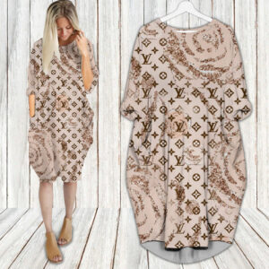 Louis Vuitton batwing pocket dress luxury brand clothing clothes outfit for women - Max08008