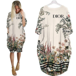Dior batwing pocket dress luxury brand clothing clothes outfit for women - Max08010