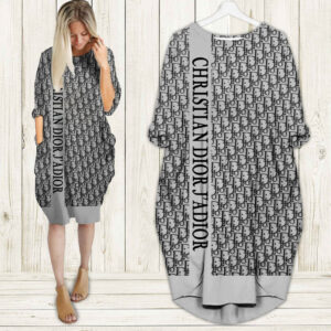 Dior batwing pocket dress luxury brand clothing clothes outfit for women - Max08011